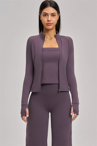 The Swoon Jacket Tank Top Flared Leggings 3-Piece Set