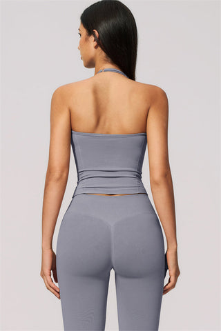 The Velvetine Tank Top Flared Leggings 2-Piece Set
