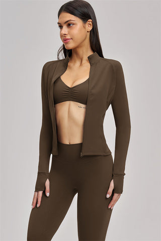The Swoon Jacket Sports Bra Leggings 3-Piece Set