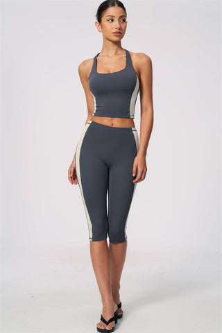 The Sandstone Tank Top Capri Leggings 2-Piece Set