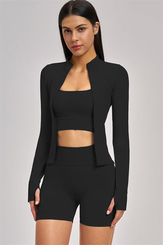 The Vision Jacket Sports Bra Shorts 3-Piece Set