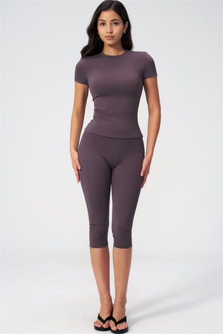 The Twirl T-shirt Capri Leggings 2-Piece Set