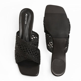 Willow - Black Block Heels