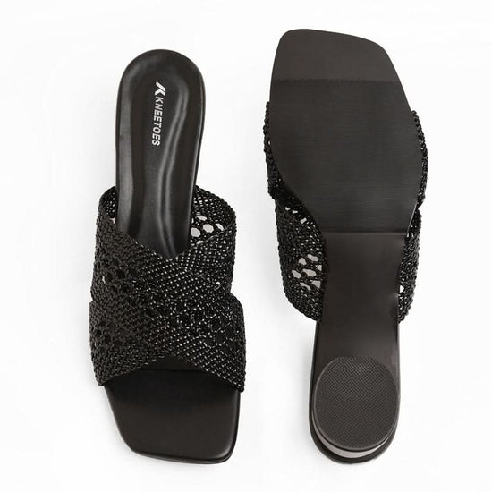 Willow - Black Block Heels