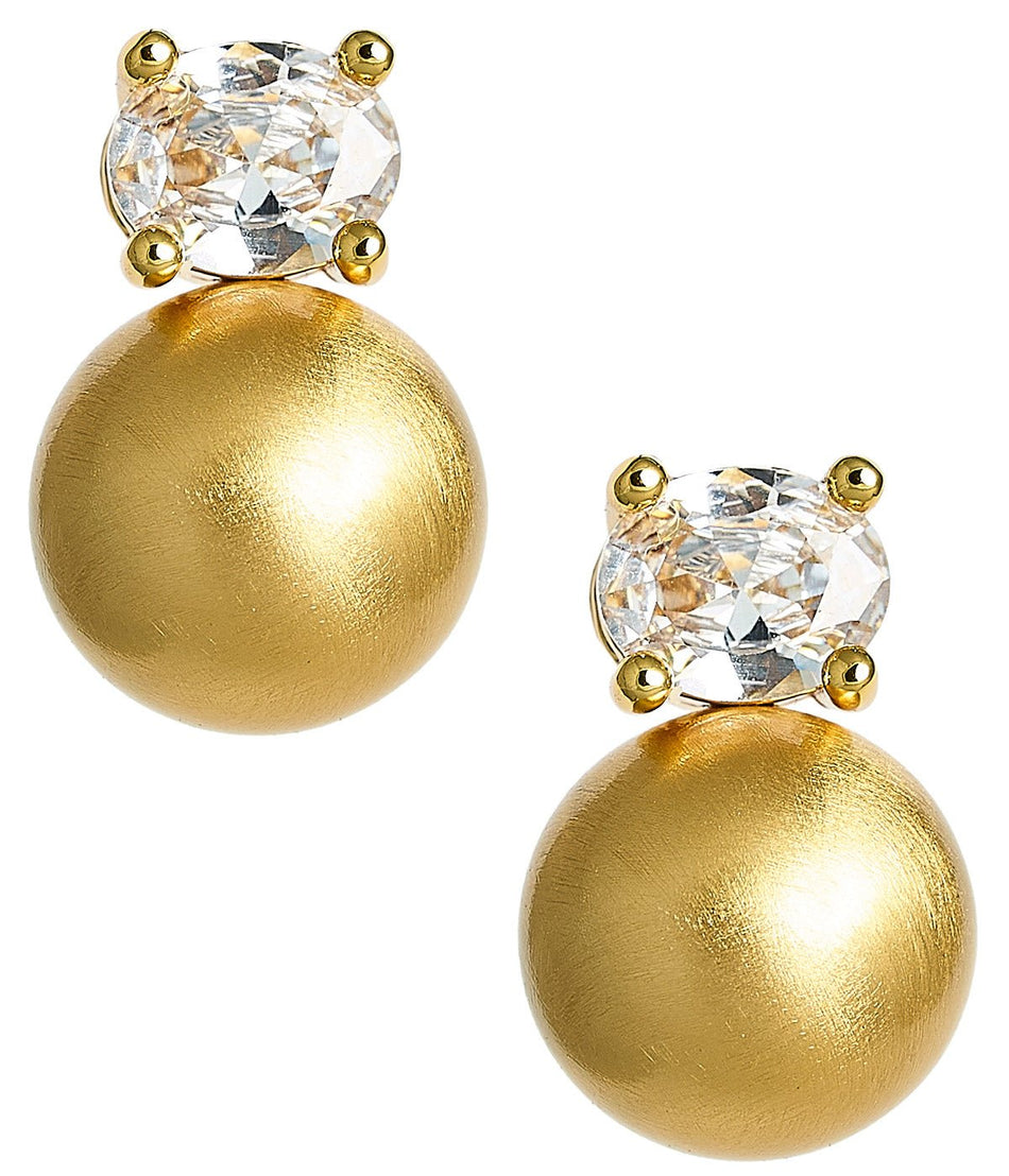 Abby - Double Earring - 18k Gold Plated - Belle of the Ball Collection - Glamourous Grace