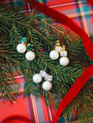 Abby - Double Earring - 18k Gold Plated - Belle of the Ball Collection - Glamourous Grace