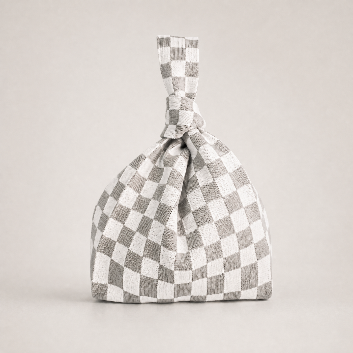 Classic Checkered Grey Handbag - Glamourous Grace
