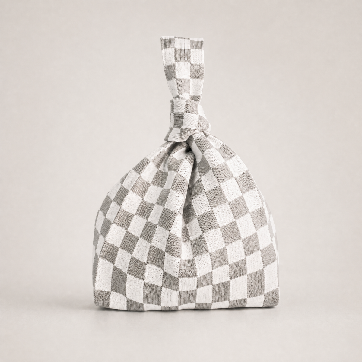 Classic Checkered Grey Handbag - Glamourous Grace