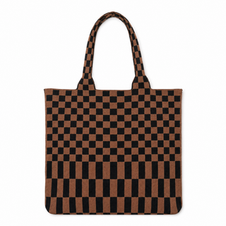 The Classic Checkered Skinny Tote - Glamourous Grace