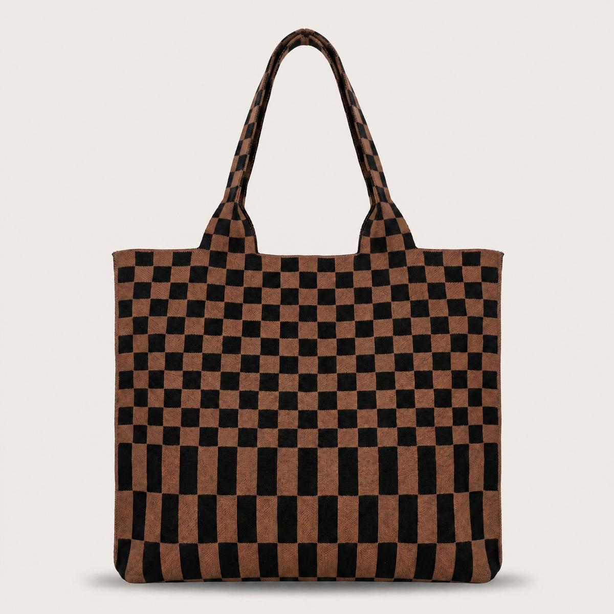The Classic Checkered Skinny Tote - Glamourous Grace