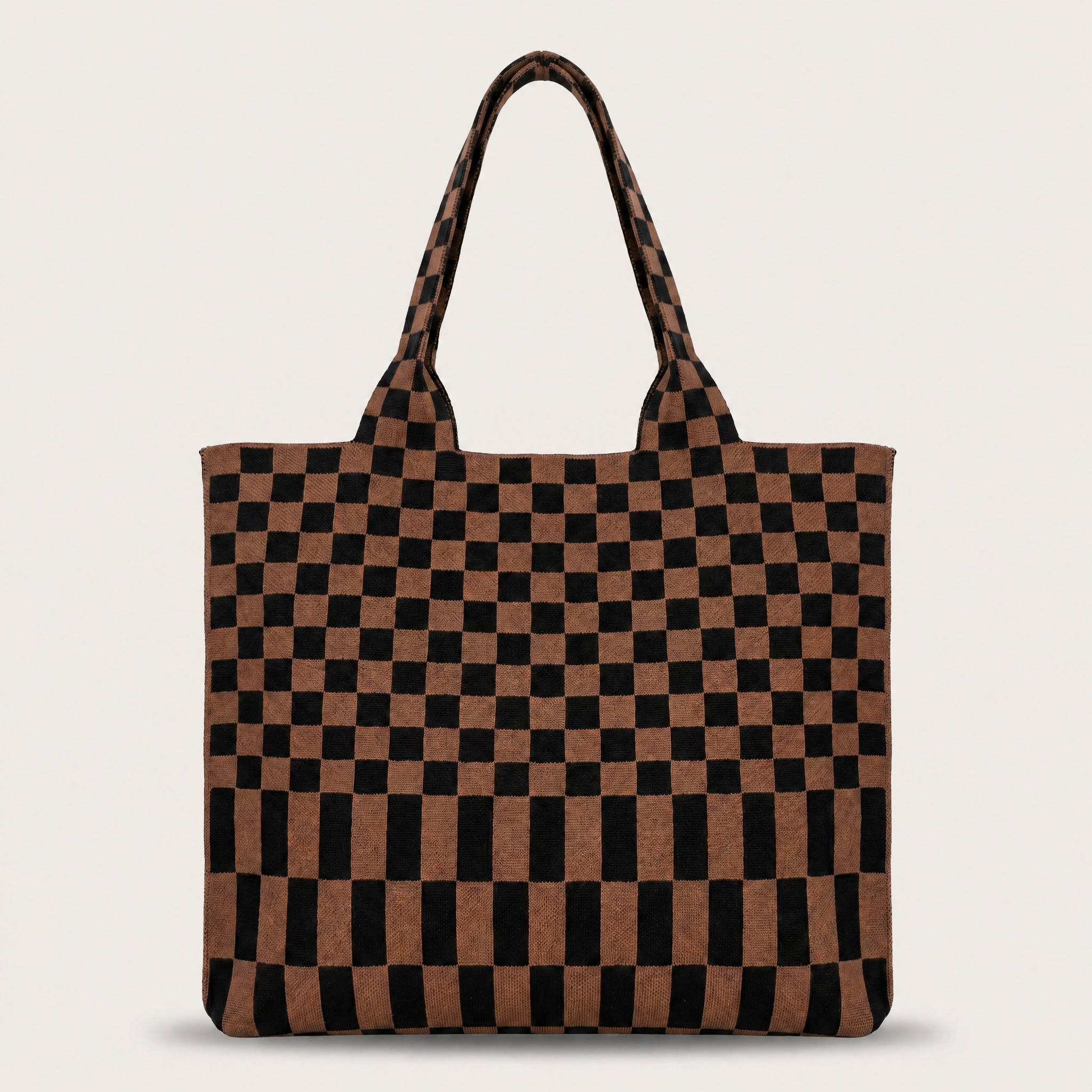 The Classic Checkered Skinny Tote - Glamourous Grace