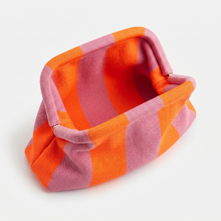 The Orange & Pink Everywhere Clutch - Glamourous Grace