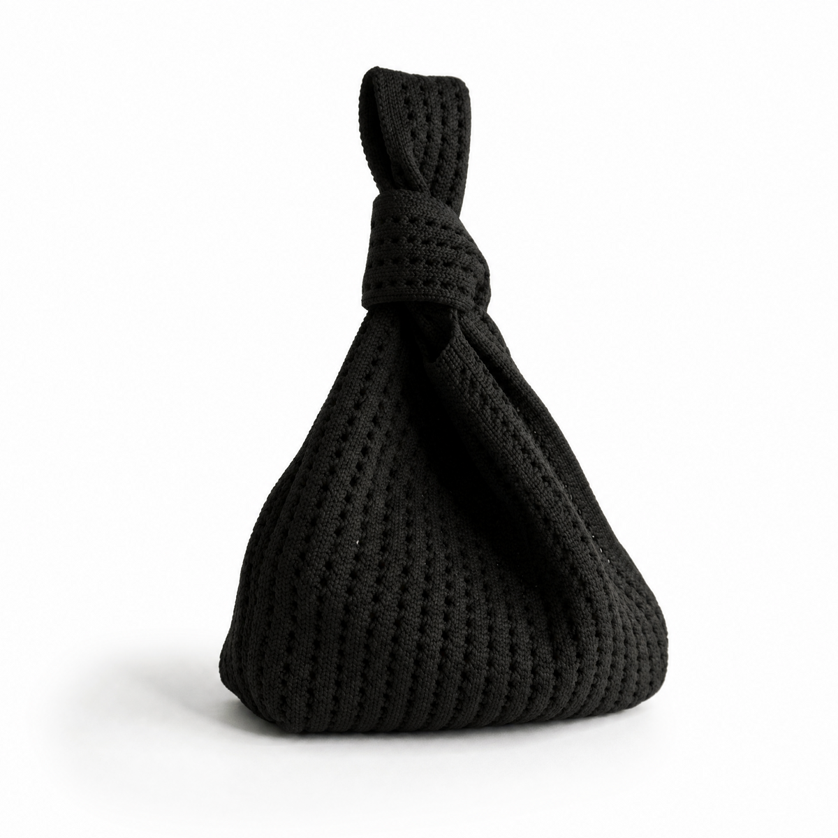 The Black Crochet Handbag - Glamourous Grace