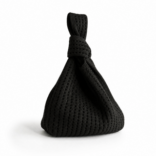 The Black Crochet Handbag - Glamourous Grace