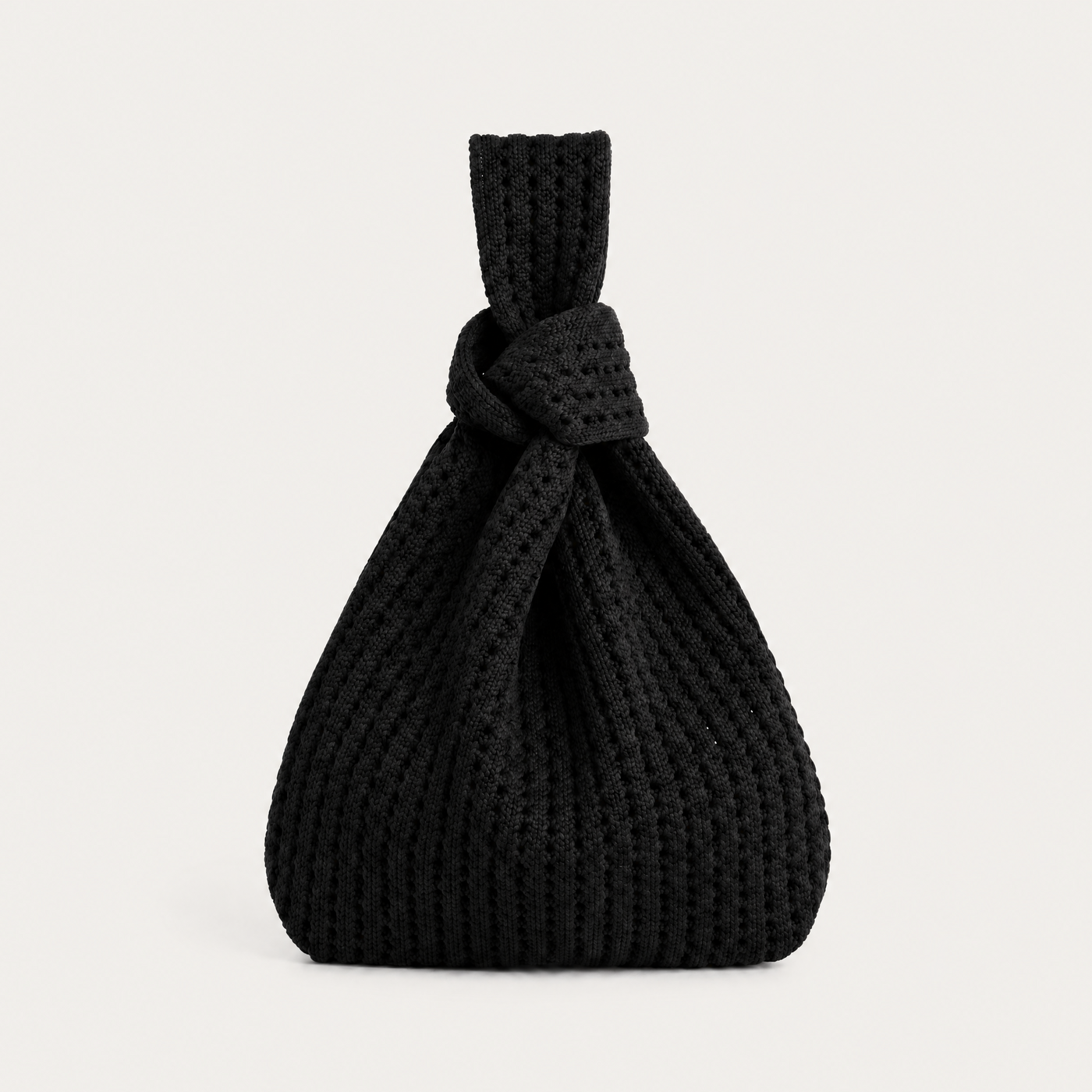 The Black Crochet Handbag - Glamourous Grace