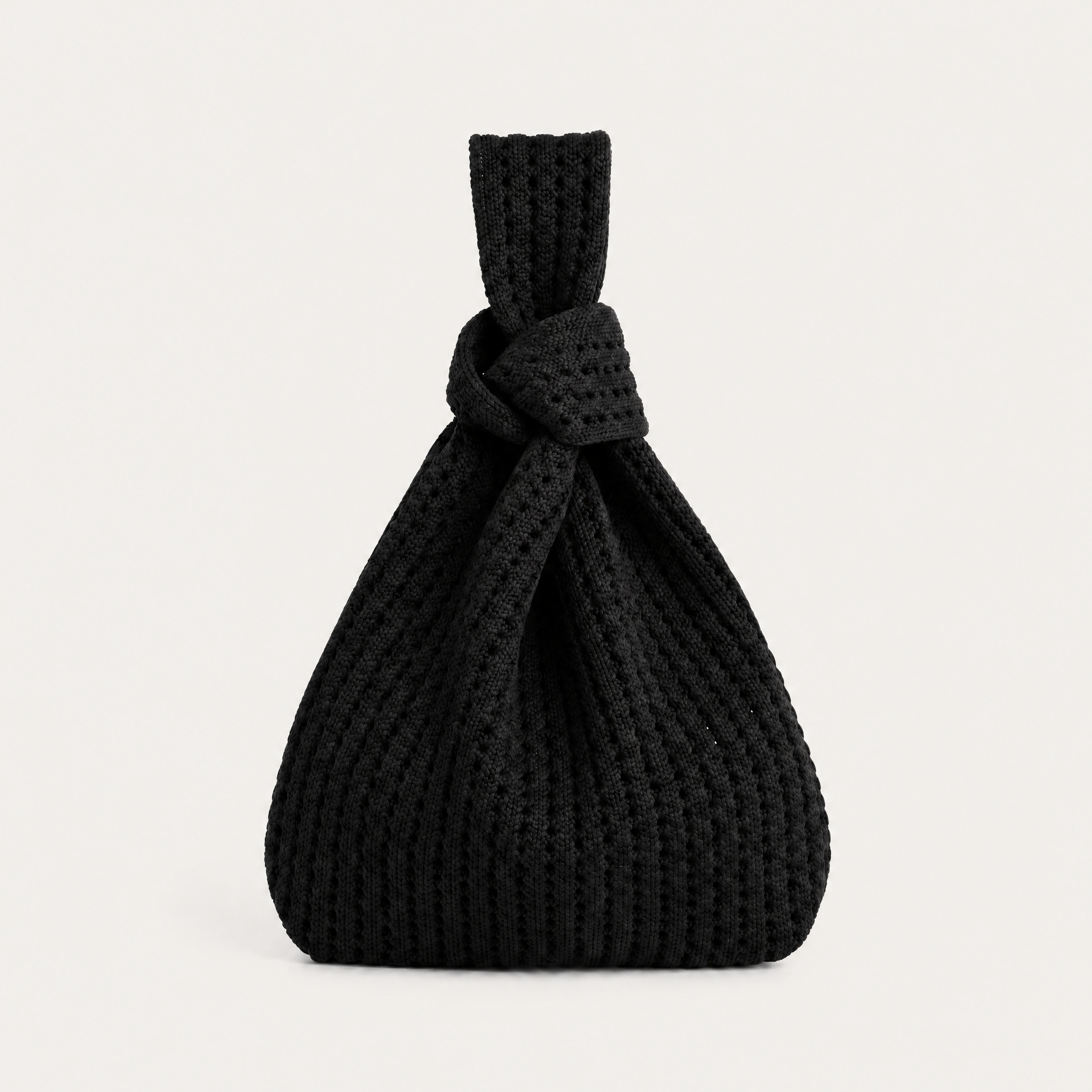 The Black Crochet Handbag - Glamourous Grace