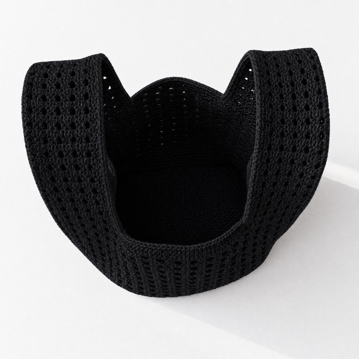 The Black Crochet Handbag - Glamourous Grace