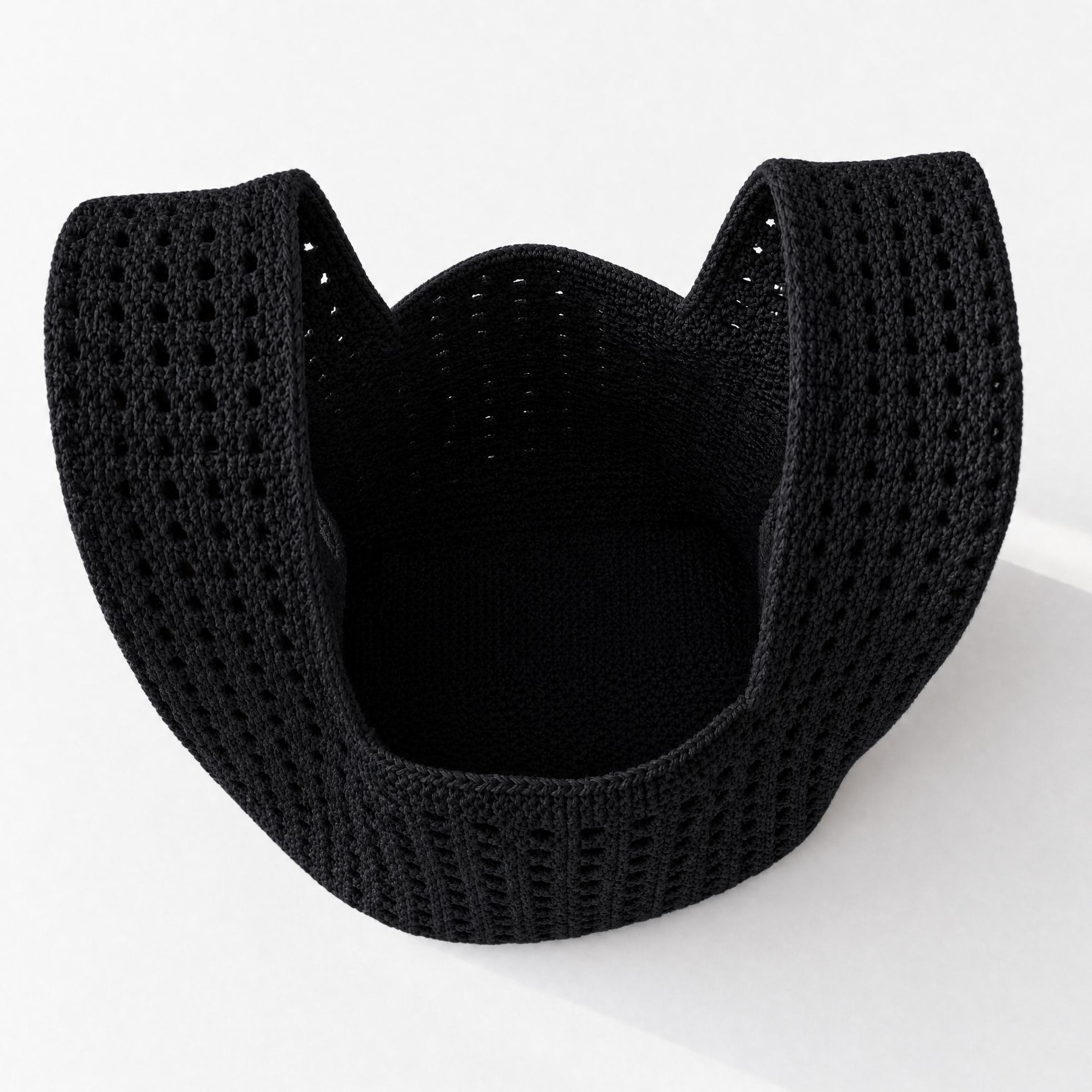 The Black Crochet Handbag - Glamourous Grace