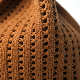 Brown Crochet Handbag - Glamourous Grace