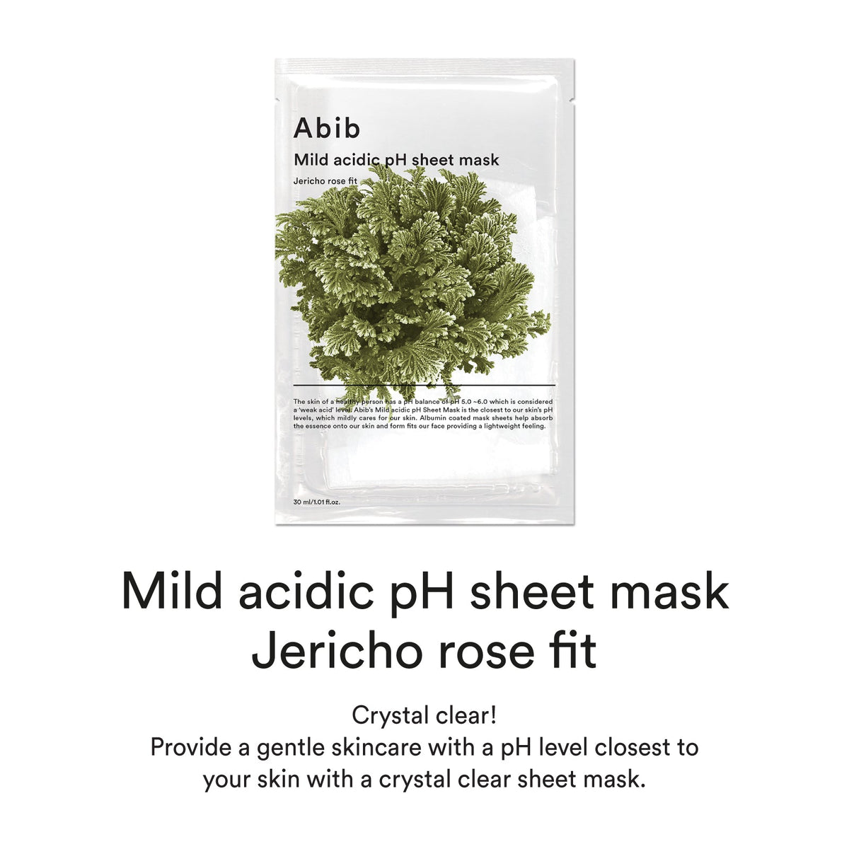 Abib Mild Acidic pH Sheet Mask Jericho Rose Fit 30ml X 10ea - Glamourous Grace