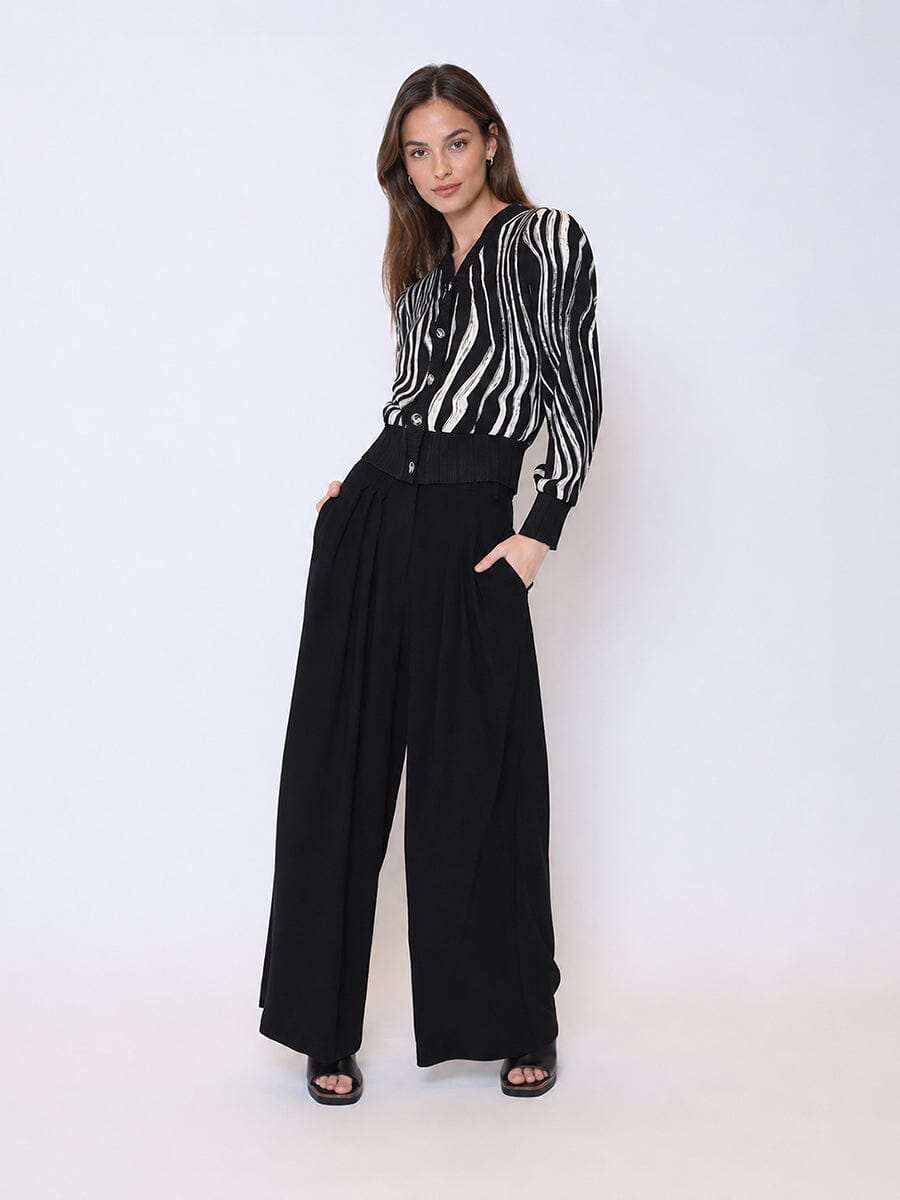 Abstract Printed Cardigan Top - Glamourous Grace