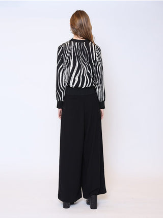 Abstract Printed Cardigan Top