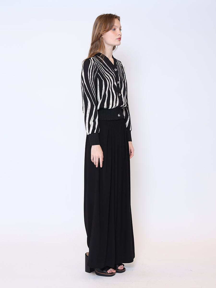 Abstract Printed Cardigan Top - Glamourous Grace