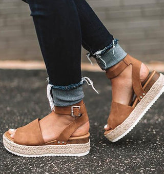 Wedge Fish Mouth Sandals