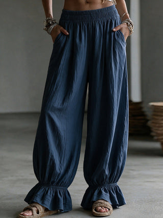 Women's Autumn Solid-Color Casual Pants