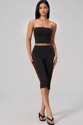 The Breathe Tube Top Capri Leggings 2-Piece Set