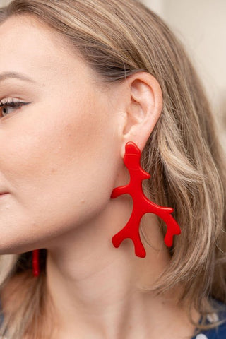 Acrylic Coral Earring - Florida Friends - Glamourous Grace