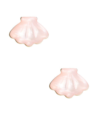 Acrylic Shell Stud Earring - Glamourous Grace