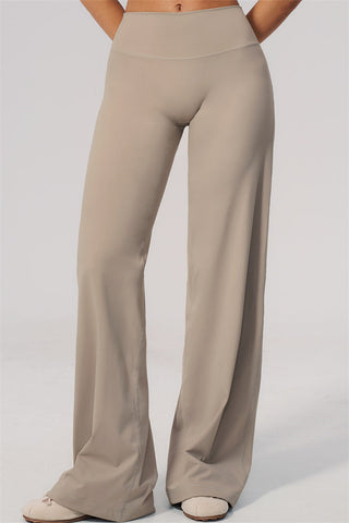 The Twirl Open Back Sports Bra Straight Leg Pants 2-Piece Set