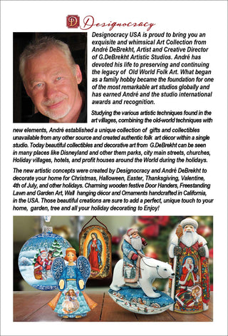 Moonlight Christmas Holiday Wooden Ornaments by D. Gelsinger - Christmas Decor - 8652817-DG