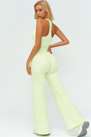 The Amara Crop Top Flared Leggings 2-Piece Set