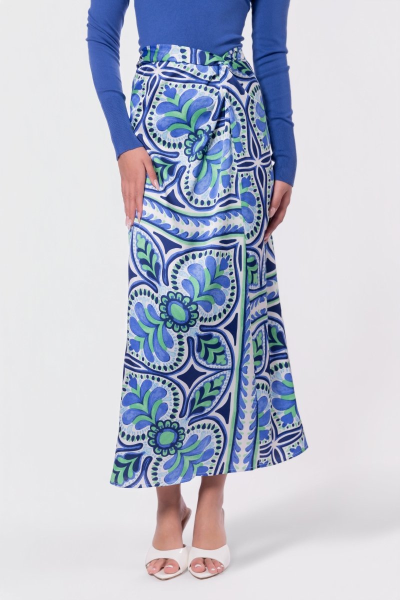 Adalyn Skirt (Blue Green) - Glamourous Grace