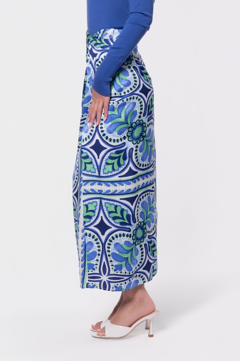 Adalyn Skirt (Blue Green) - Glamourous Grace
