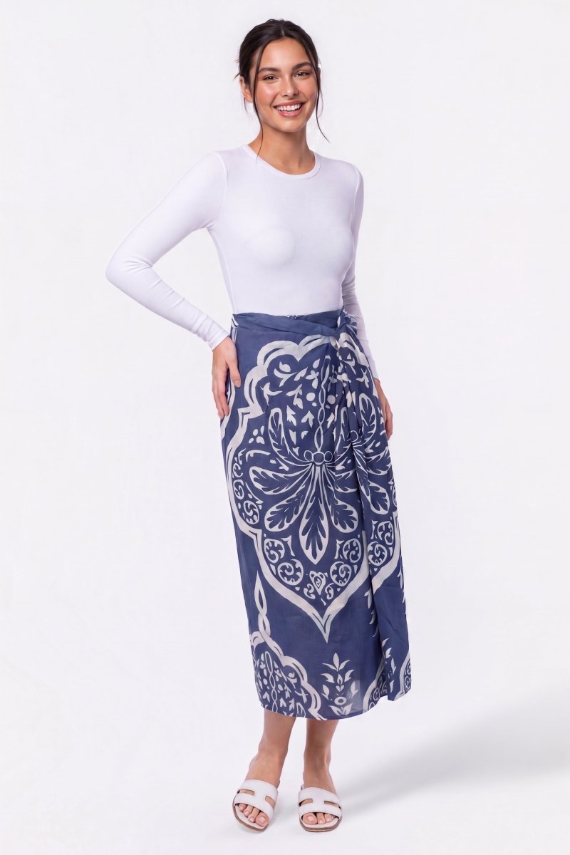 Adalyn Skirt (Navy Pattern) - Glamourous Grace