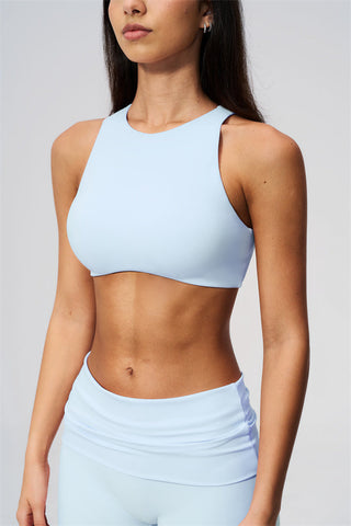 The Twirl Open Back Sports Bra Capri Leggings 2-Piece Set