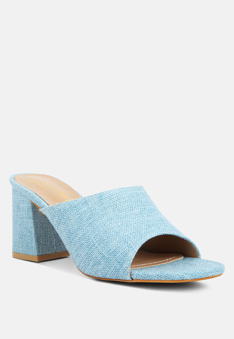 Addie Block Heel Slip On Sandals - Glamourous Grace