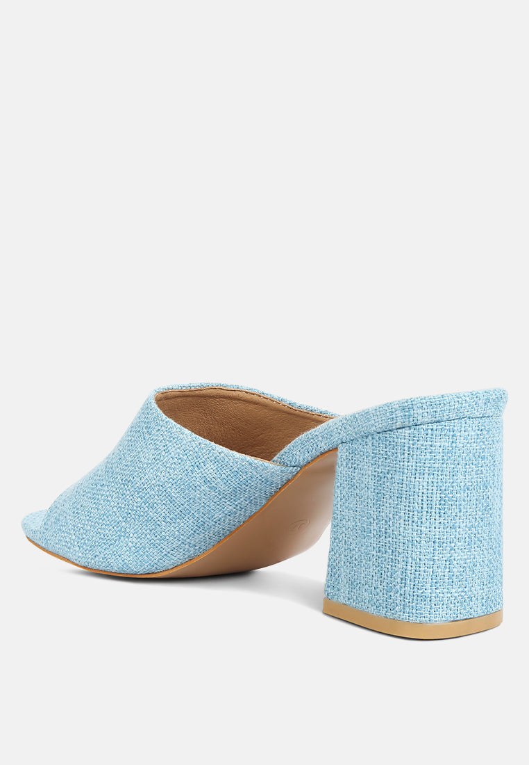 Addie Block Heel Slip On Sandals - Glamourous Grace