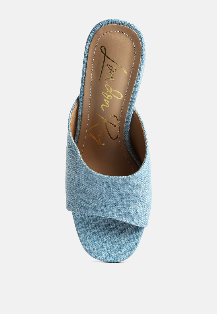 Addie Block Heel Slip On Sandals - Glamourous Grace
