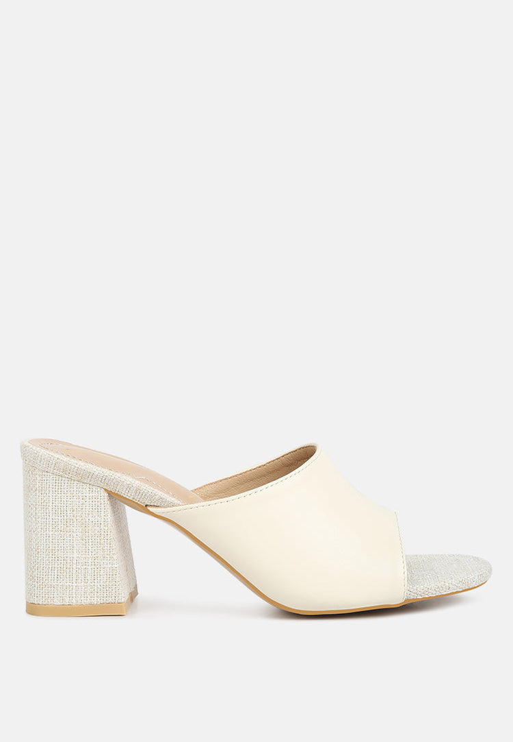 Addie Block Heel Slip On Sandals - Glamourous Grace