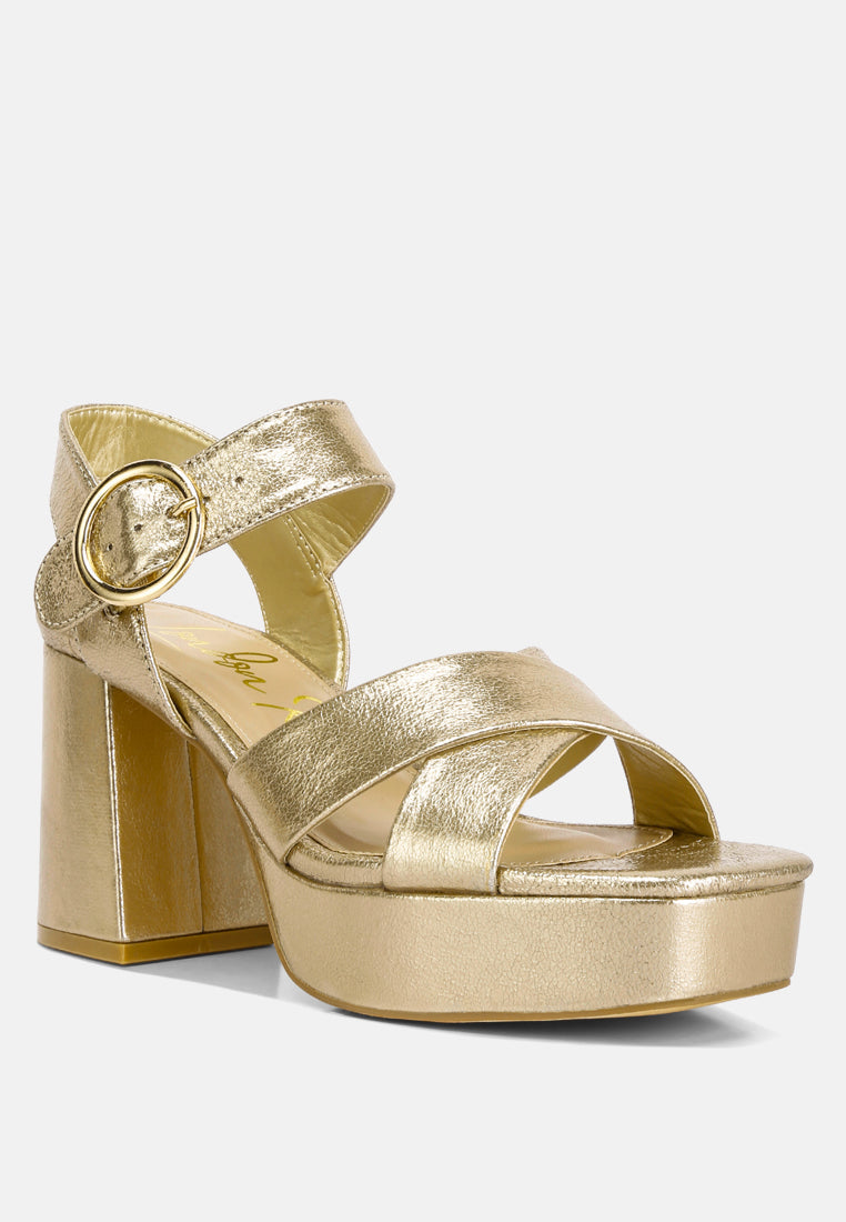 Adore Strappy Block Heel Sandals - Glamourous Grace