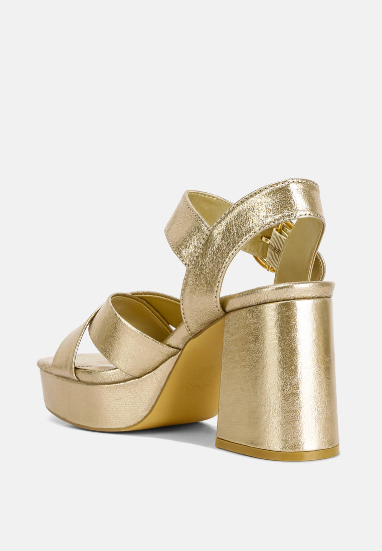 Adore Strappy Block Heel Sandals - Glamourous Grace