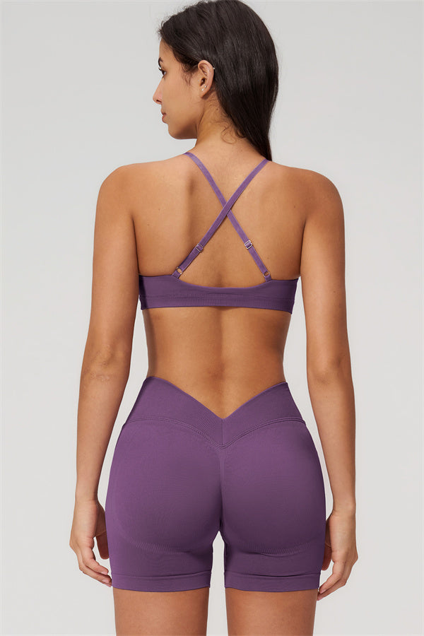 The New Empower Sports Bra Shorts 2-Piece Set - Glamourous Grace