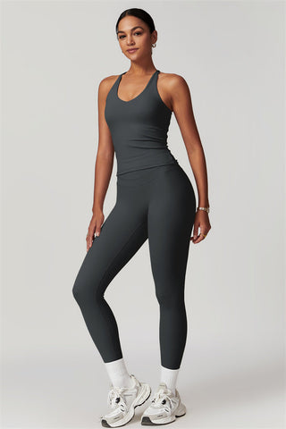 The Enigma Cross Back Vest Leggings 2-Piece Set