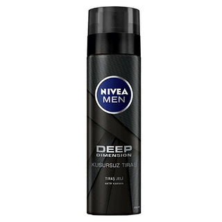 NIVEA Men Deep Dimension Shaving Gel 200ml - With Active Charcoal - Glamourous Grace