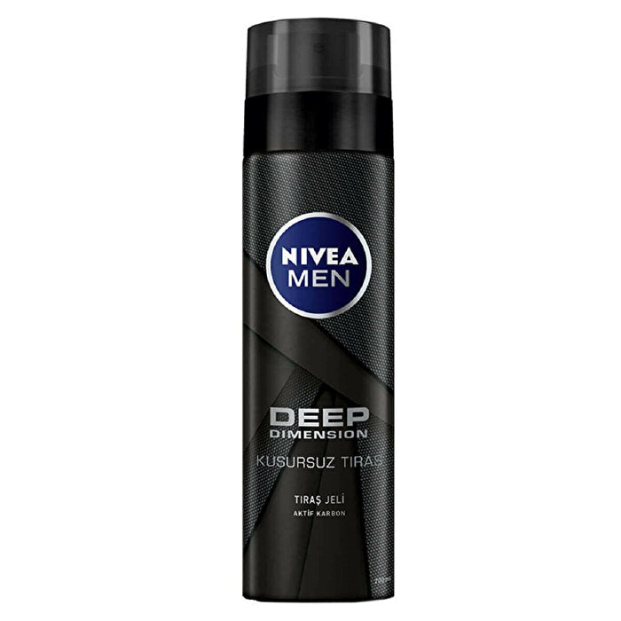 NIVEA Men Deep Dimension Shaving Gel 200ml - With Active Charcoal - Glamourous Grace