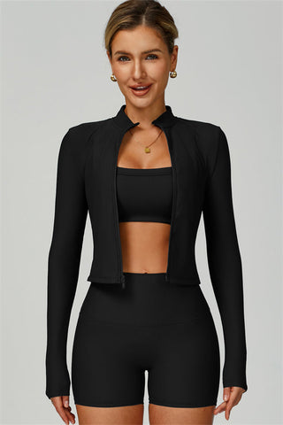 The Burst Jacket Sports Bra Shorts 3-Piece Set